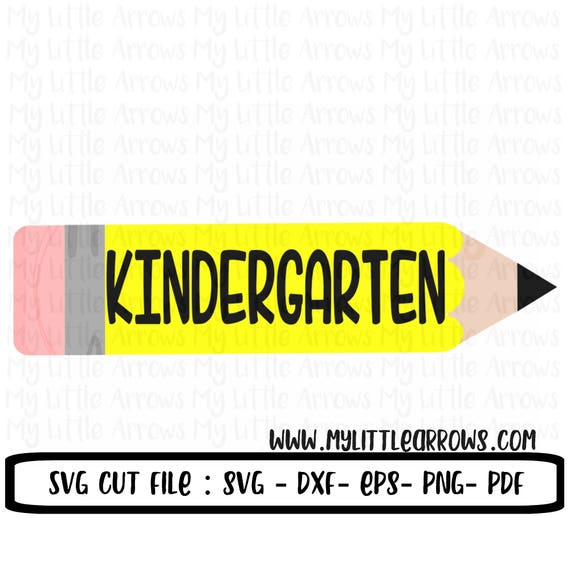 Download Pencil Kindergarten SVG Dxf Eps png Files for Cutting