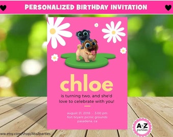 Troll Birthday  Invitation Personalized Invitation Printable