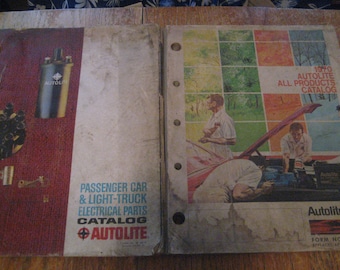 1971 Ford Autolite All Products Catalog + 1964 Autolite Electrical Parts Catalog - Lot of 2 Vintage Catalogs