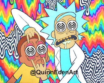 Bassnectar x Rick and Morty Bass Drop Sticker