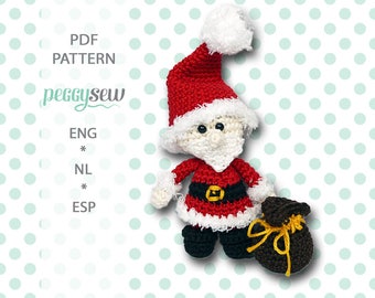 Mini Mr. Santa, amigurumi crochet pattern