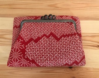 Vintage Japanese Bag Japanese Clutch Japanese Purse Cosmetic Bag