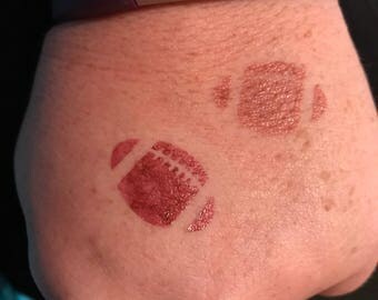 Football stencil - Lipsense hand stencil - tester lips - lipsense stripes - senegence lipsense - lipsense