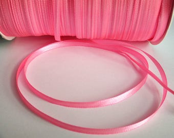 5 m (1) 3mm pink satin ribbon