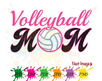 Volleyball Mom SVG Files for Cutting Sports Cricut Balls - SVG Files for Silhouette - Instant Download