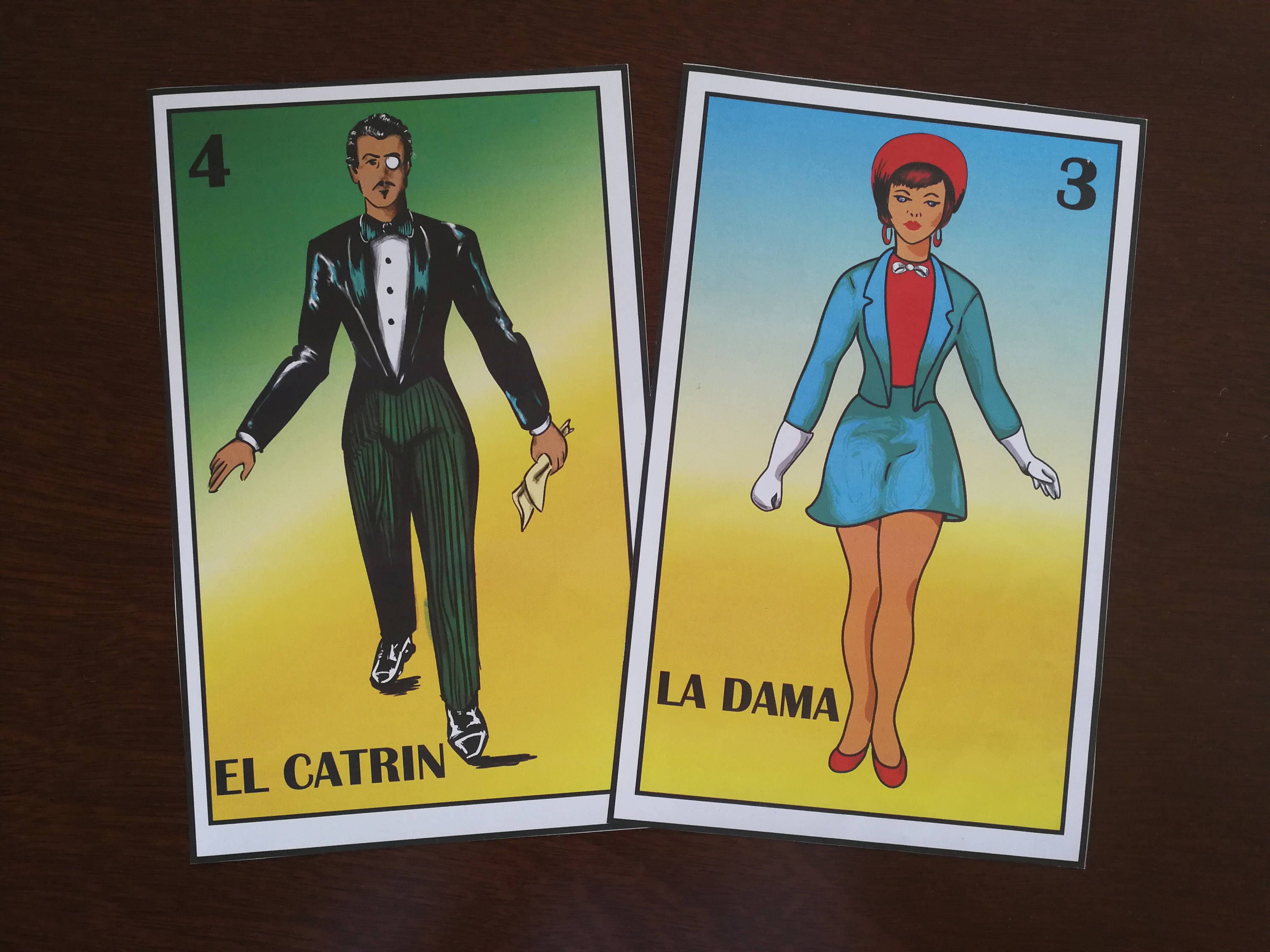 12 Mexican Loteria stickers Small Loteria Vinyl Sticker