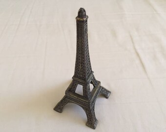 Vintage Metal Miniature Eiffel Tower Souvenir