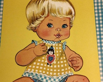 Tender Love 'n Kisses paper doll book 1978 Vintage New condition Whitman book #1944-1