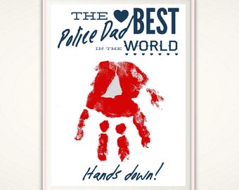 Fathers Day Gift for Police Officer - Police Dad Gifts, Police Officer Dad, Police Officer Gifts, Police Daddy, Personalized, PRINTABLE DIY
