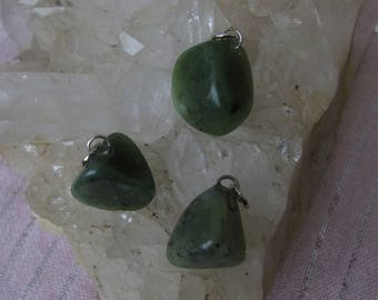 Jade Pendant, Jade Crystal Pendant, Jade, Jade Tumbled Pendant, Jade Tumbled, Genuine Jade Pendant, Jade Jewelry, Jade Charm, Jade Stone