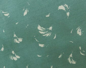 Dress Fabric, Bluish Green Fabric, Floral Print, Upholstery Fabric, Summer Fabric, 58" Inch Rayon Fabric By The Yard ZBR602A