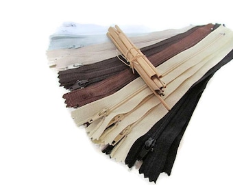 21 zipper 20 cm - not separable zipper - 7 colors - nylon - 39.80