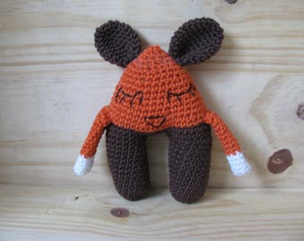 Toy renardo completely hand made in 100% cotton yarn