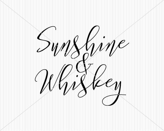 Sunshine and whiskey svg country music lyrics southern svg cut