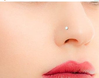 SALE - Tiny Nose Stud - Tiny Silver Nose Stud - Tiny Gold Nose Stud
