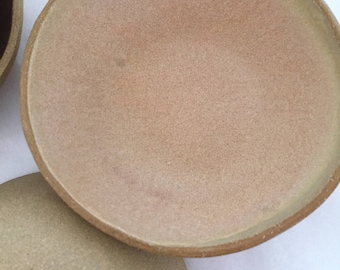 Blush pink stoneware bowls