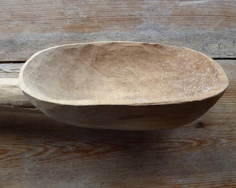 Handcrafted Long Handled Wooden Spoon, Rustic, Artisanal, French Farmhouse 0717001-195