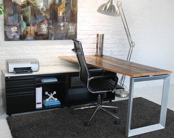 Modern Sit Stand Desk. Electric Up Down Desk. Vintage