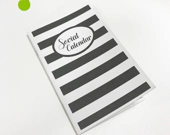 Social Calendar - Pocket Size TN Printable Insert