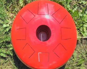 12" Steel tongue drum 8 petals happy drum
