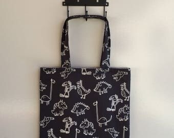 Dinosaur Library Bag
