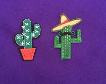 Cactus patch / cacti patch / cactus iron on patches / iron on patch