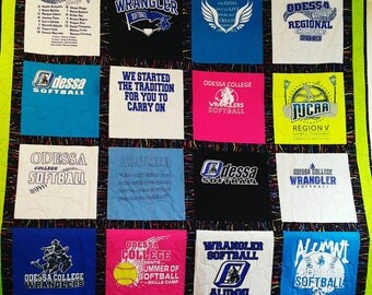 Tshirt Quilts, Custom Tshirt Quilts, Ferguson Quilts, memory quilt,