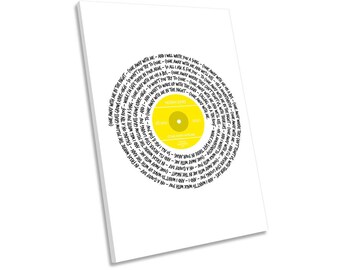 Norah Jones Come Away with Me Song Lyrics Vinyl CANVAS WALL ART Picture Print