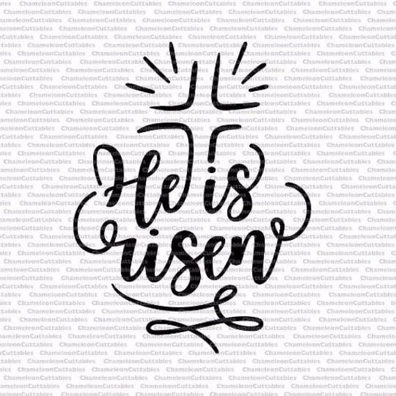 Download He is risen, svg, cut, file, Easter, spring, silhouette ...