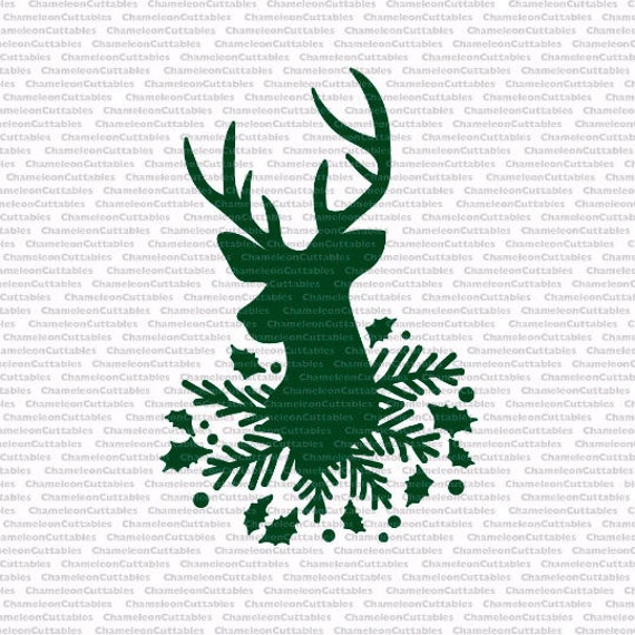 Download Christmas deer 3 svg cut file decal vector winter