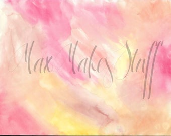 Watercolor desktop background | desktop wallpaper | sunset watercolor | computer background | computer wallpaper | summer |