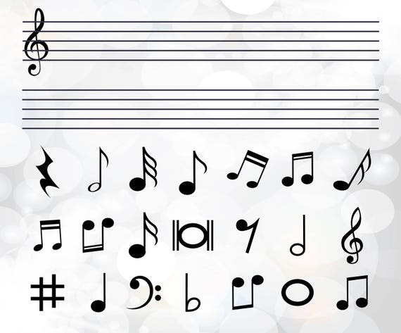 Download Music Svg Musical Cut files Music notes vectors eps files