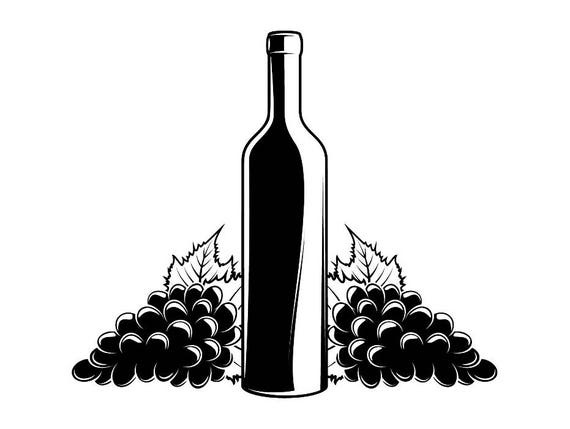 Wine Logo 2 Winery Wineglass Bottle Grape Vine Drink Drinking