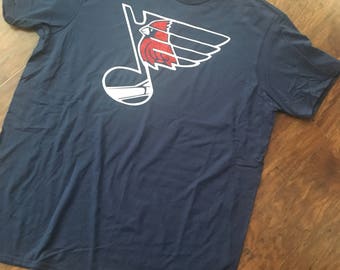 blues cardinals mashup shirt