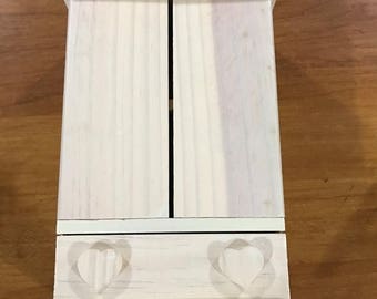 CLEARANCE Country Treasure Mini Wood Cabinet