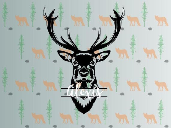 Download deer head svg, split deer head svg files for cricut ...