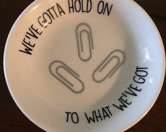 Catchy Paper Clip trinket dish