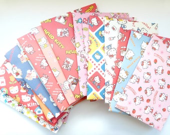 Set of 18 Mini Origami Hello Kitty Patterned Envelopes Party Invitation Kawaii Cat Envelopes Note Card Envelopes Gift Card Envelopes
