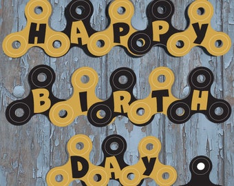 fidget spinner party, fidget spinner birthday, fidget spinner, fidget spinner birthday banner, custom fidget spinners, party supplies, print