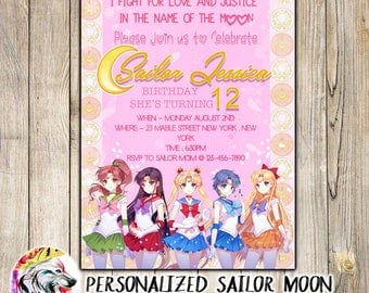 Sailor Moon Birthday Invitations 8