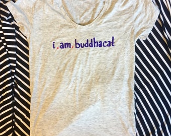 i.am.buddhacat Barely Burnout Tee