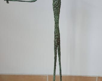 Bronze Sculpture "L'Homme au doigt" Giacometti Figurine Figure