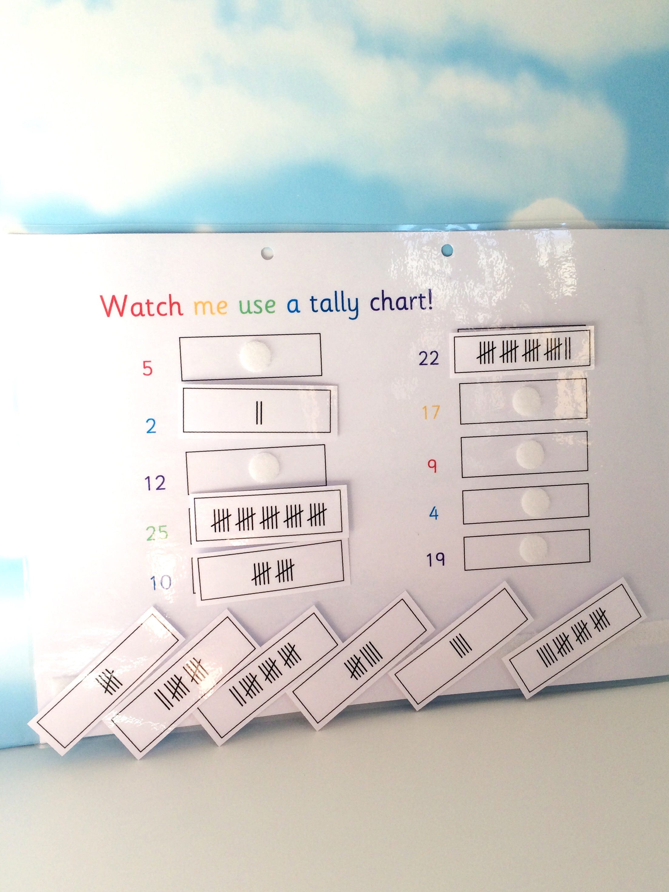 Tally chart learning sheet KS2 Matching game Tallying