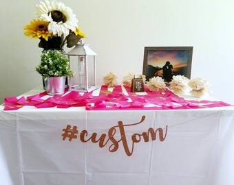 Wedding Hashtag Sign | Wedding Hashtag Banner | Wedding Hashtag | Gold Hashtag Banner | Custom Hashtag Sign | Hashtag Banner | Hashtag Sign