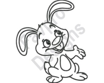 Rabbit outline | Etsy