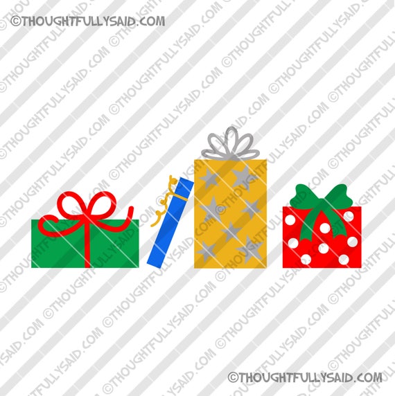 Download Christmas GIFTS svg dxf png eps holiday presents design