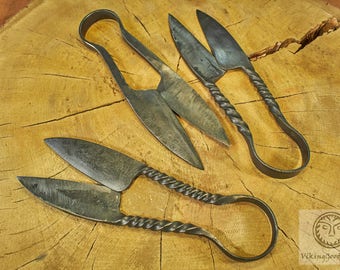 Hand Forged Scissors, Medieval Scissors, Ancient Accessories, Viking Scissors, Viking Tools, Reenactment, SCA, LARP, Historycal, Replica