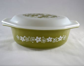 Crazy Daisy Spring Blossom Vintage Pyrex Casserole