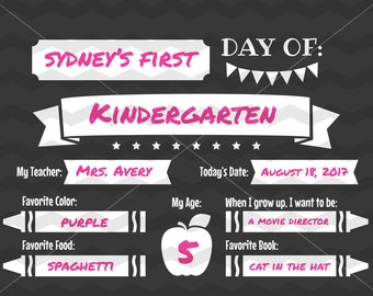 First Day of School SVG File - Chalkboard Sign Printable, Back to School DXF Silhouette Cameo Cricut Explore Cut Files, Education
