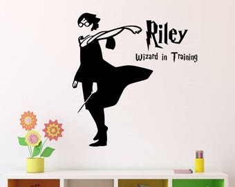 Harry Potter Wizard in Training Wall Decal | Personalized Name Vinyl Wall Decal/Sticker